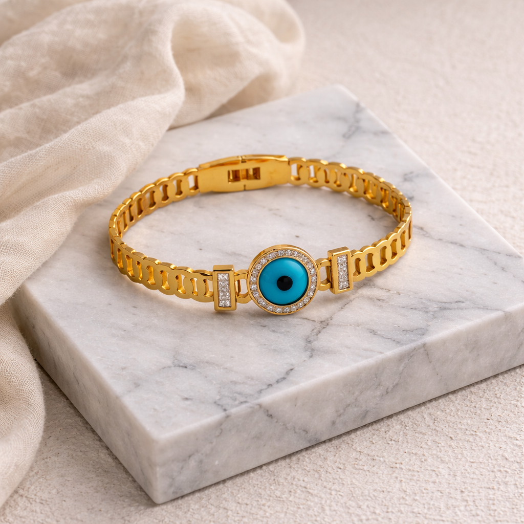 Angel Eye Charm Bangle