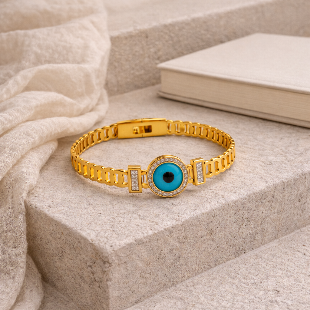 Angel Eye Charm Bangle