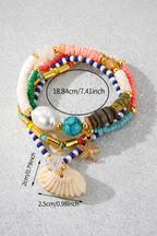 Beach Charms Stacked Bracelet