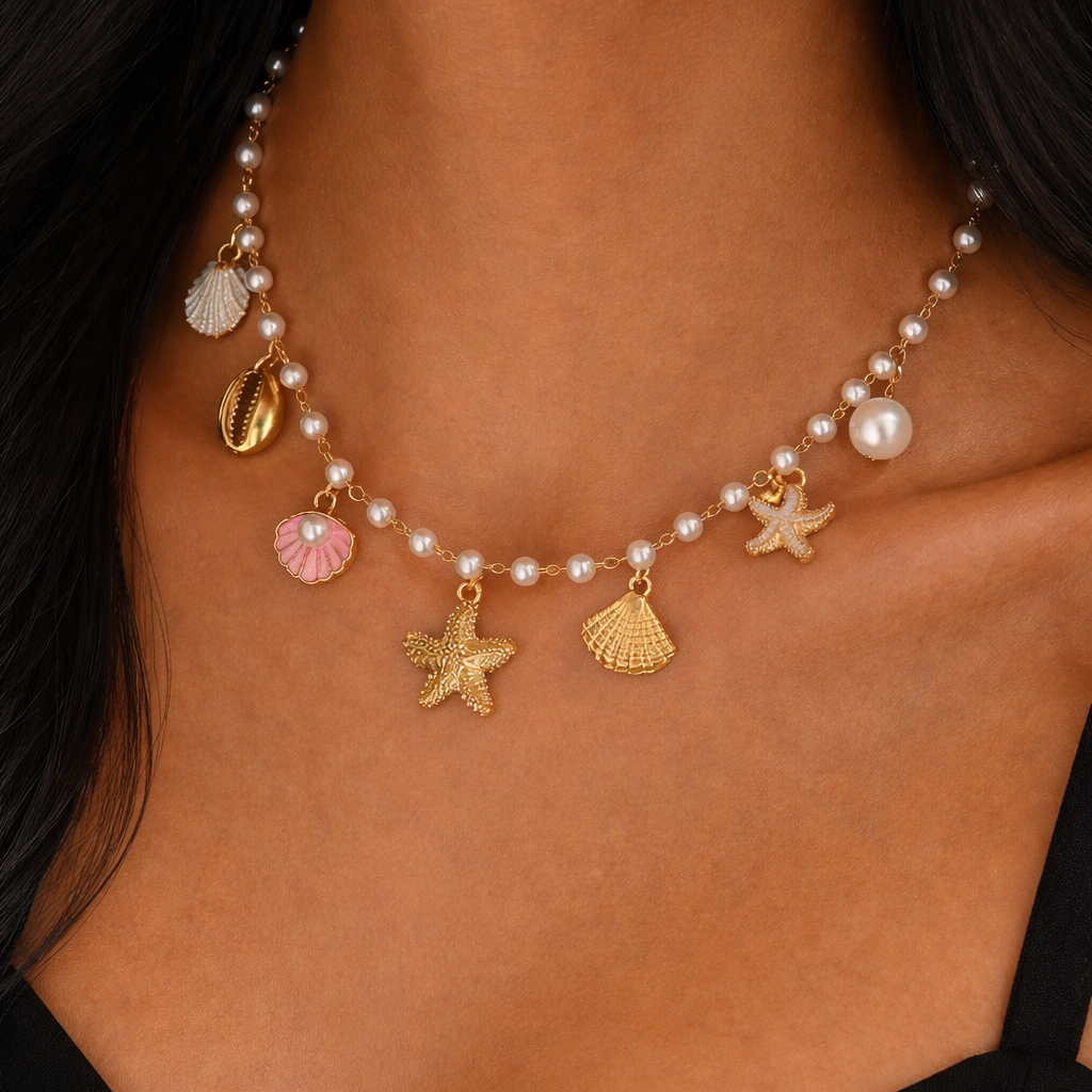 Bohemian Beach Charms Necklace