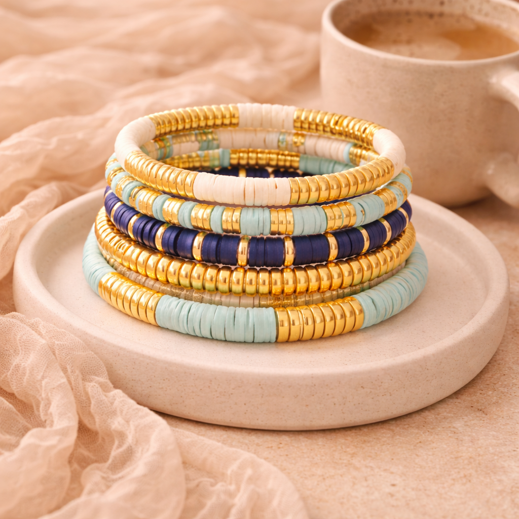 Beaded Bracelet Set of 5