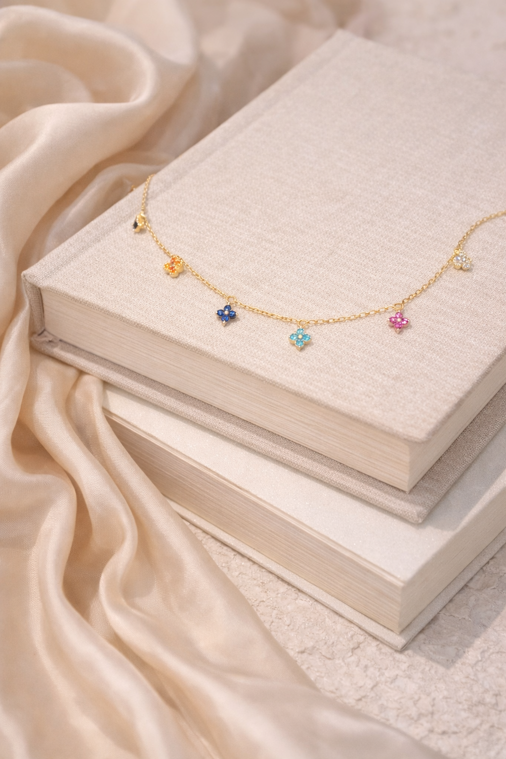 Colorful Clover Necklace