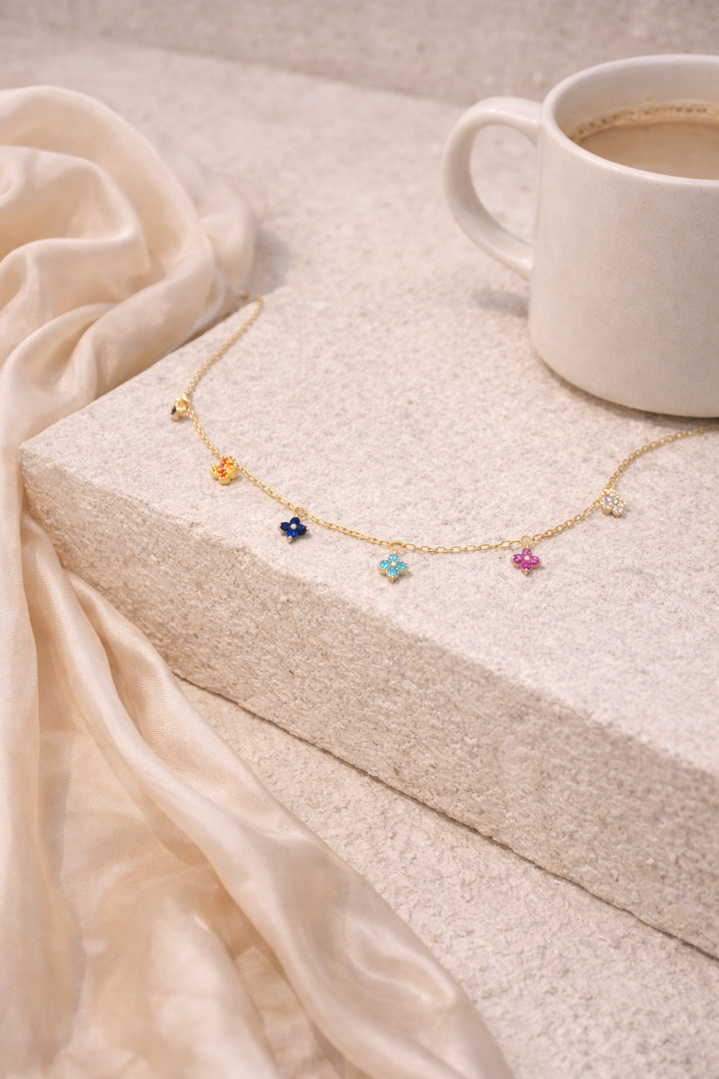 Colorful Clover Necklace