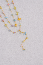 Colorful Glass Bead Layered Necklace