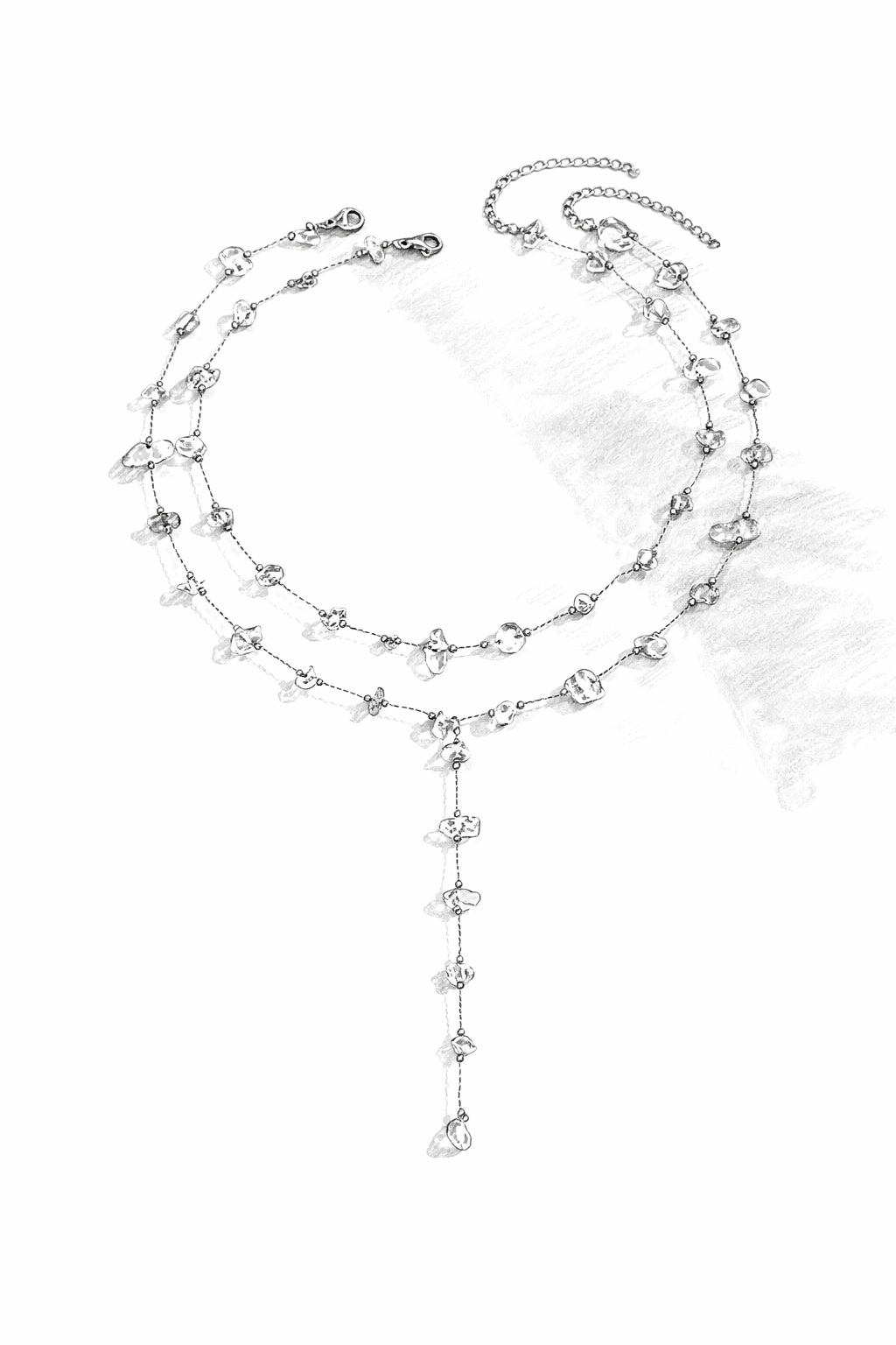 Colorful Glass Bead Layered Necklace