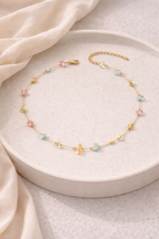 Colorful Glass Bead Layered Necklace