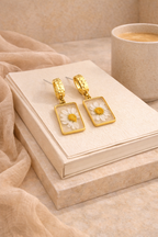 Dried Flower Resin Earrings
