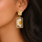 Dried Flower Resin Earrings