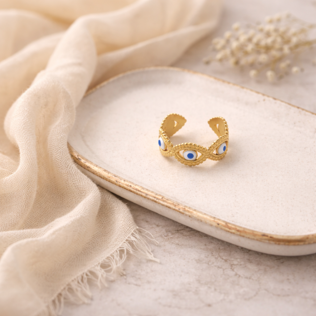 Evil Eye Decor Ring