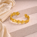 Flower Cuff Bangle