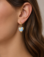 Heart Flower Earrings