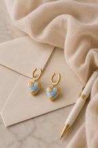 Heart Flower Earrings