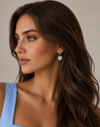 Heart Flower Earrings
