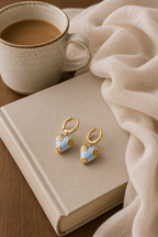 Heart Flower Earrings