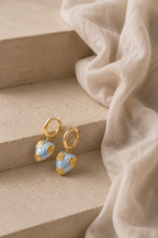 Heart Flower Earrings