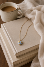 Heart Flower Pendant Necklace