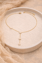 Y-Shaped Pressed Flower Necklace