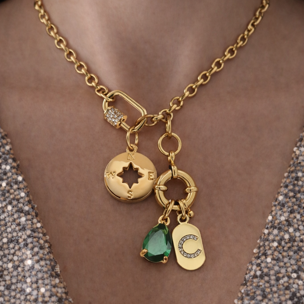 Initial Charms Necklace