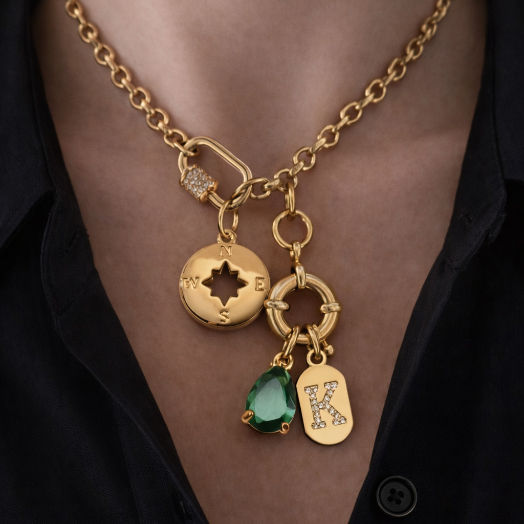 Initial Charms Necklace