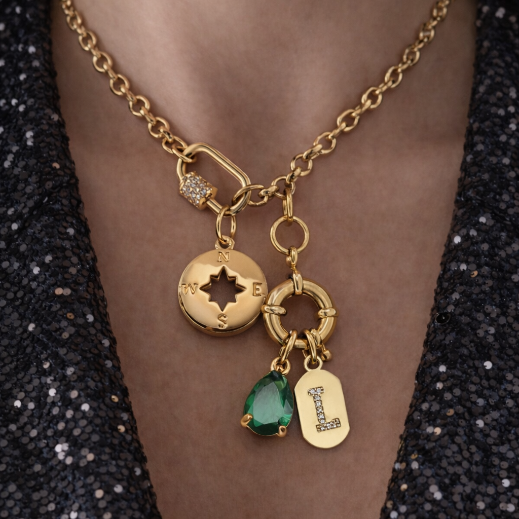 Initial Charms Necklace