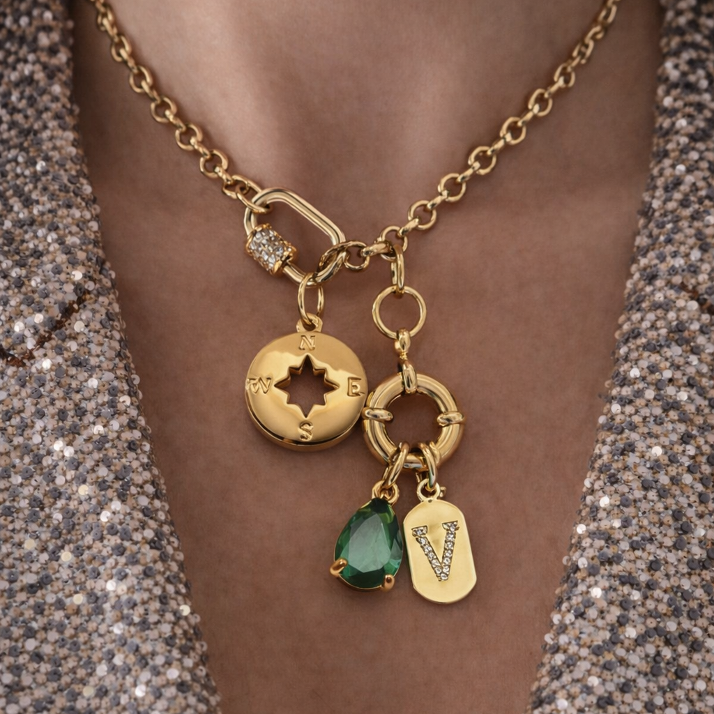 Initial Charms Necklace
