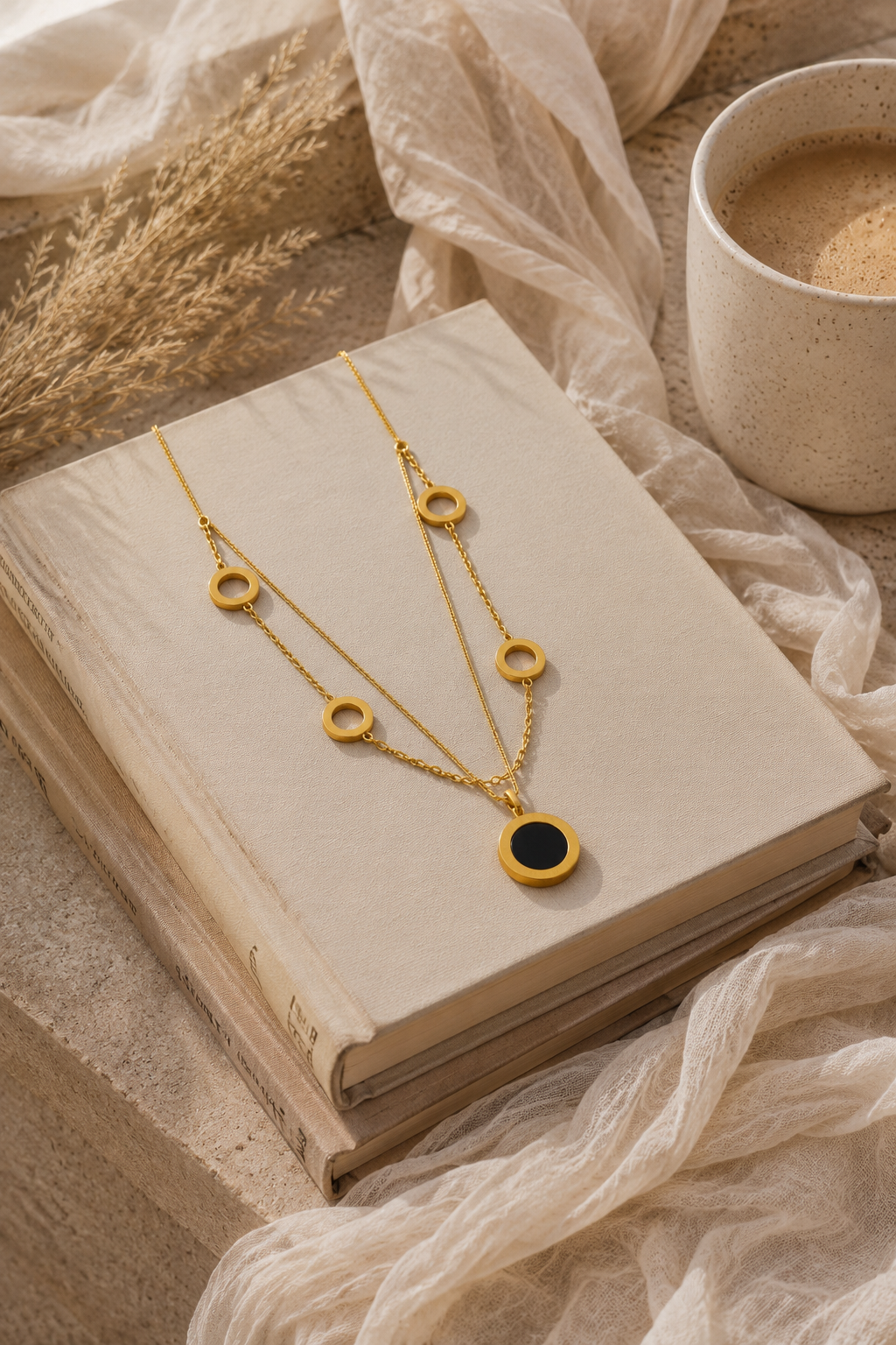 Link Layered Charms Necklace