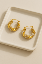 Liora Twisted Knot Hoops