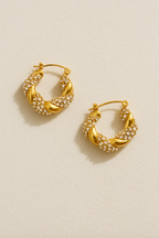 Liora Twisted Knot Hoops