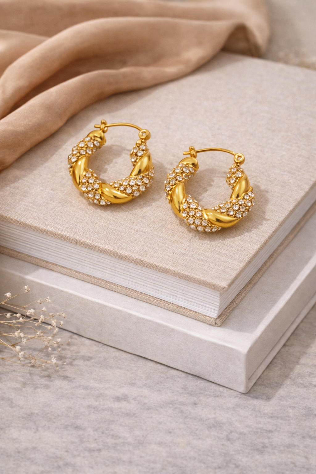 Liora Twisted Knot Hoops