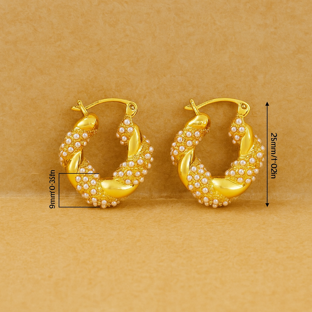 Liora Twisted Knot Hoops