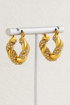 Liora Twisted Knot Hoops