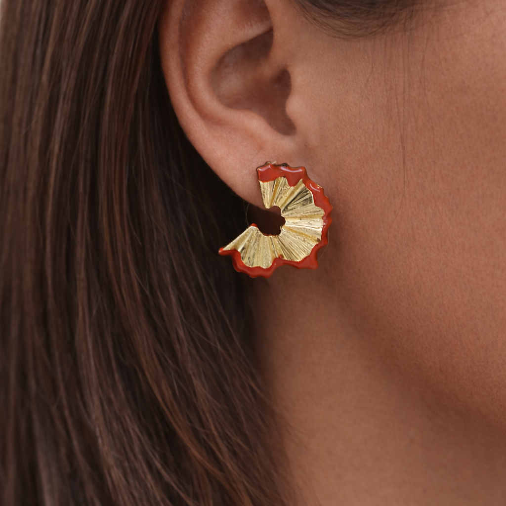 Upcycled Pencil Shavings Earrings