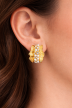 Zoro Pearl Cuff Hoops