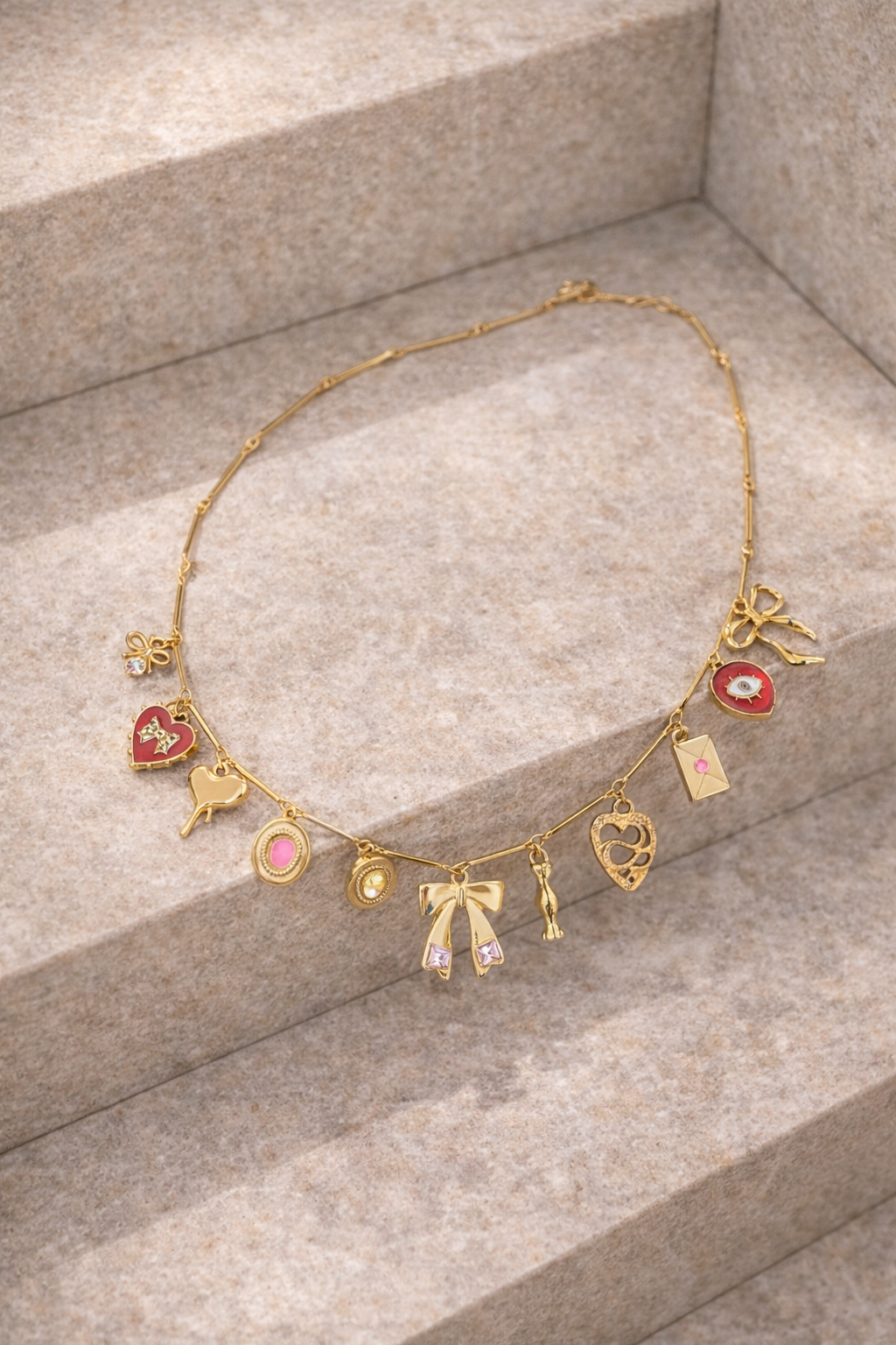 Bow Charms Necklace