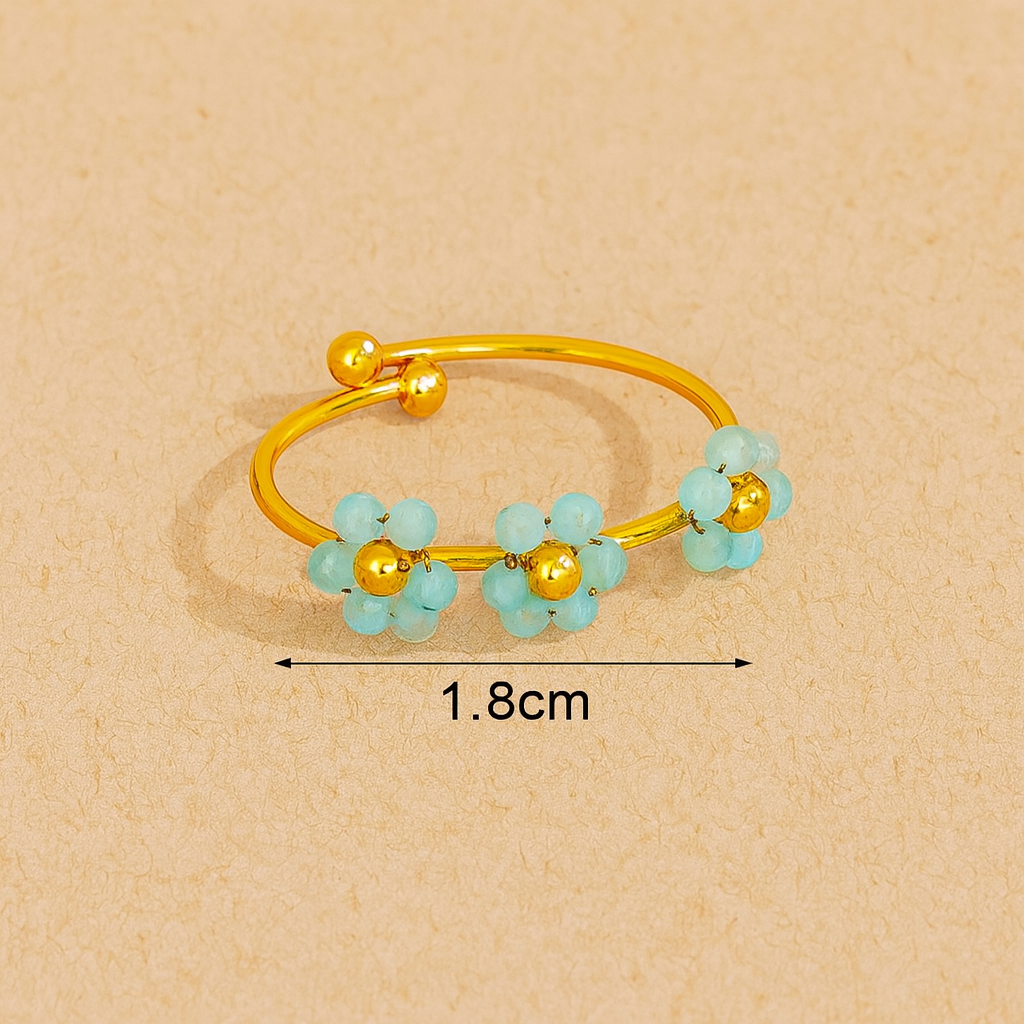 Braided Flower Ring