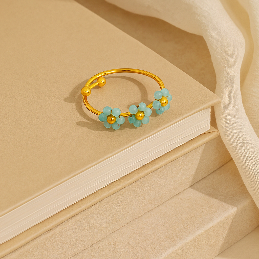 Braided Flower Ring