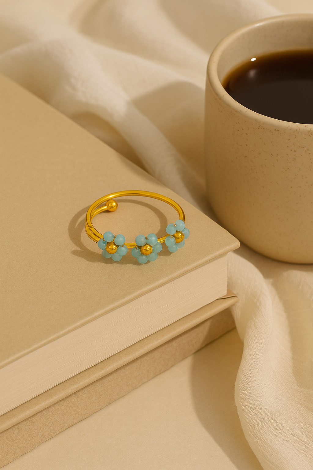 Braided Flower Ring