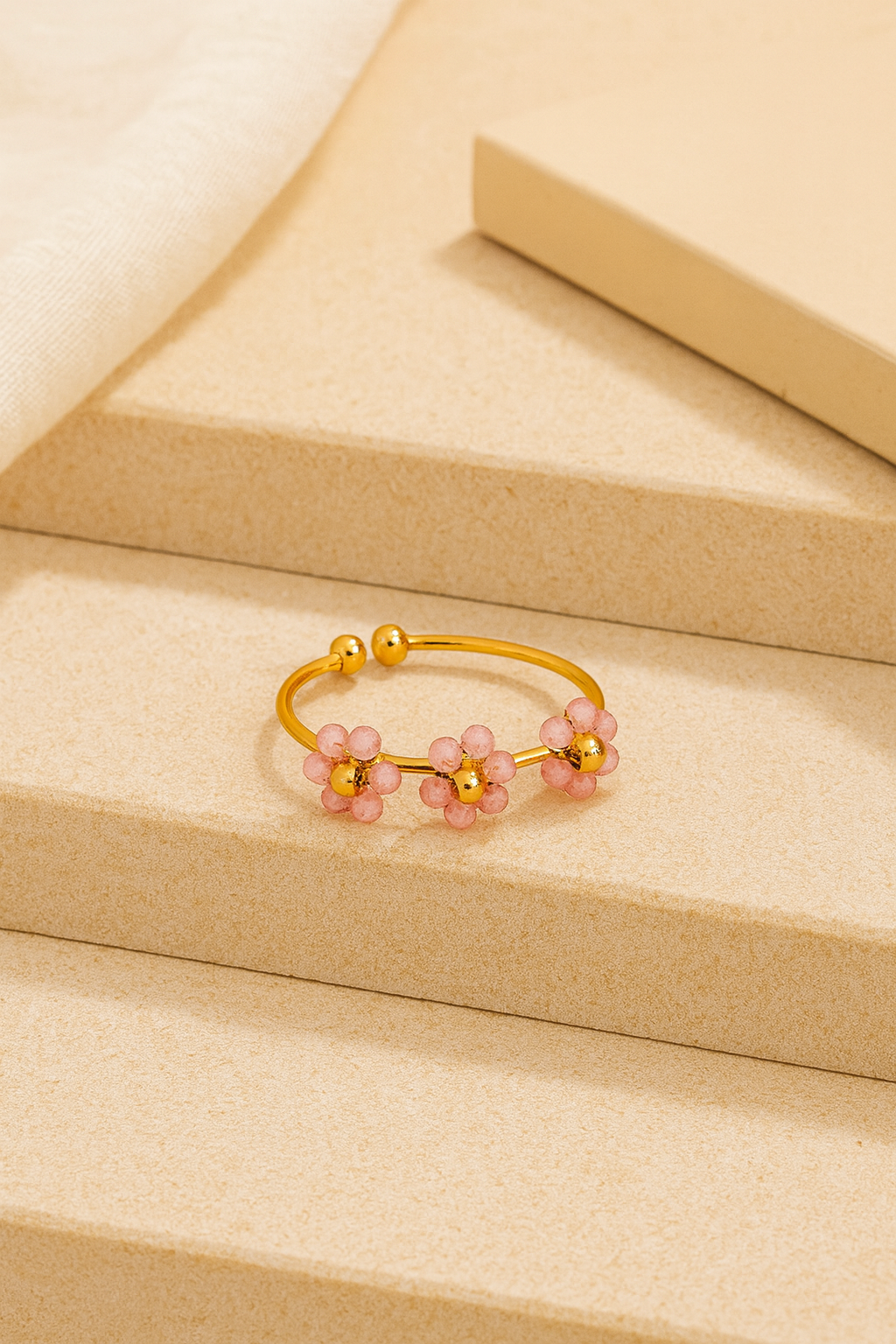 Braided Flower Ring