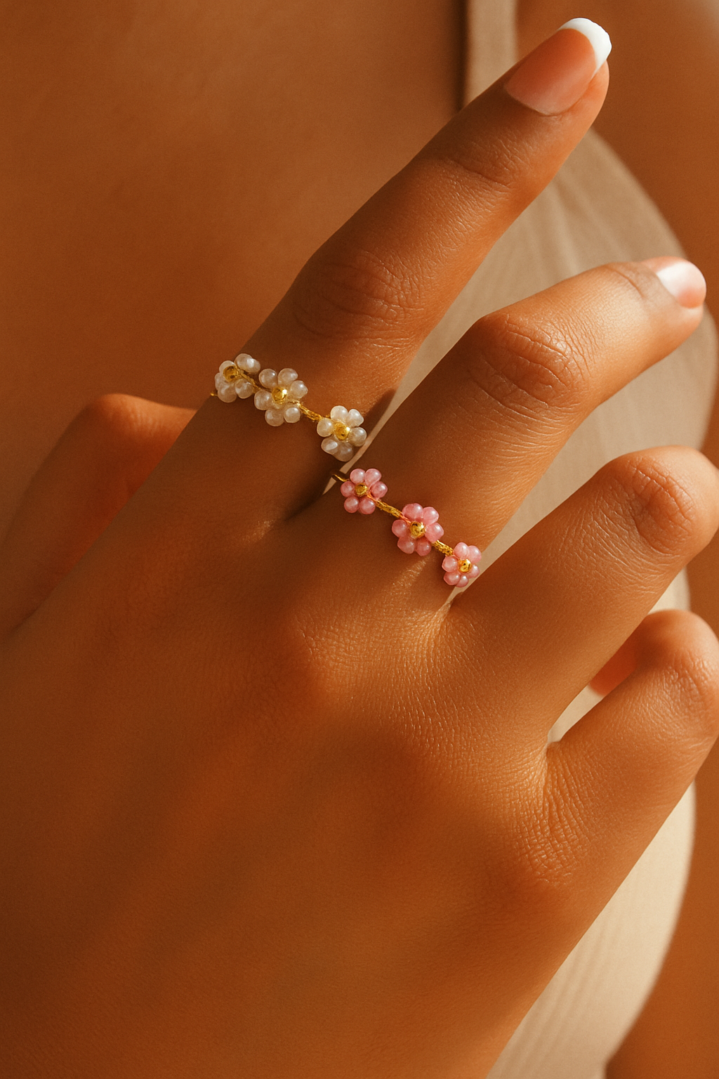 Braided Flower Ring