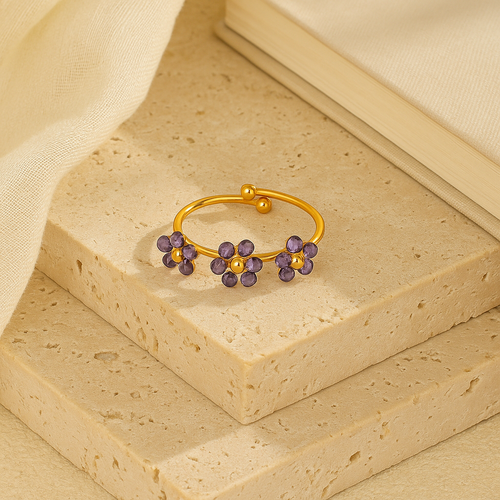 Braided Flower Ring