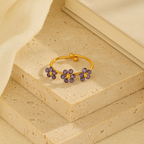 Braided Flower Ring