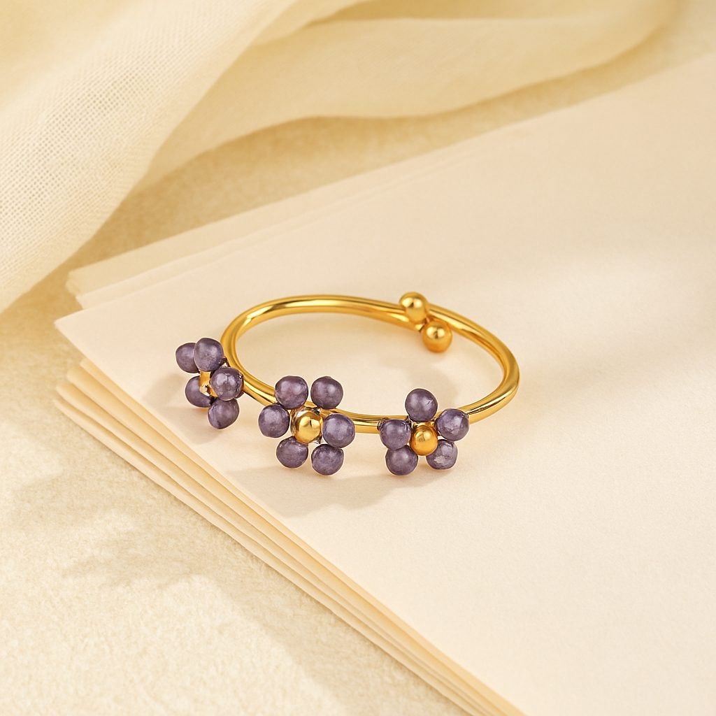 Braided Flower Ring