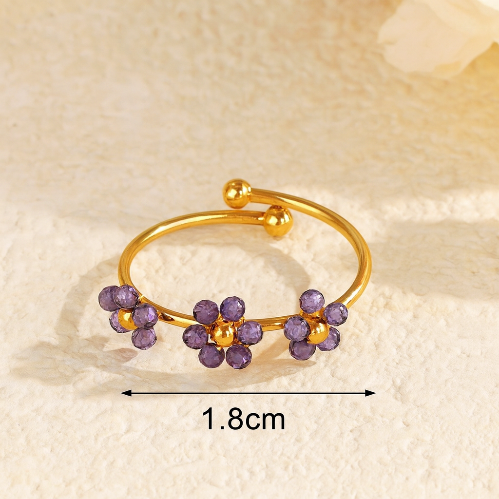 Braided Flower Ring