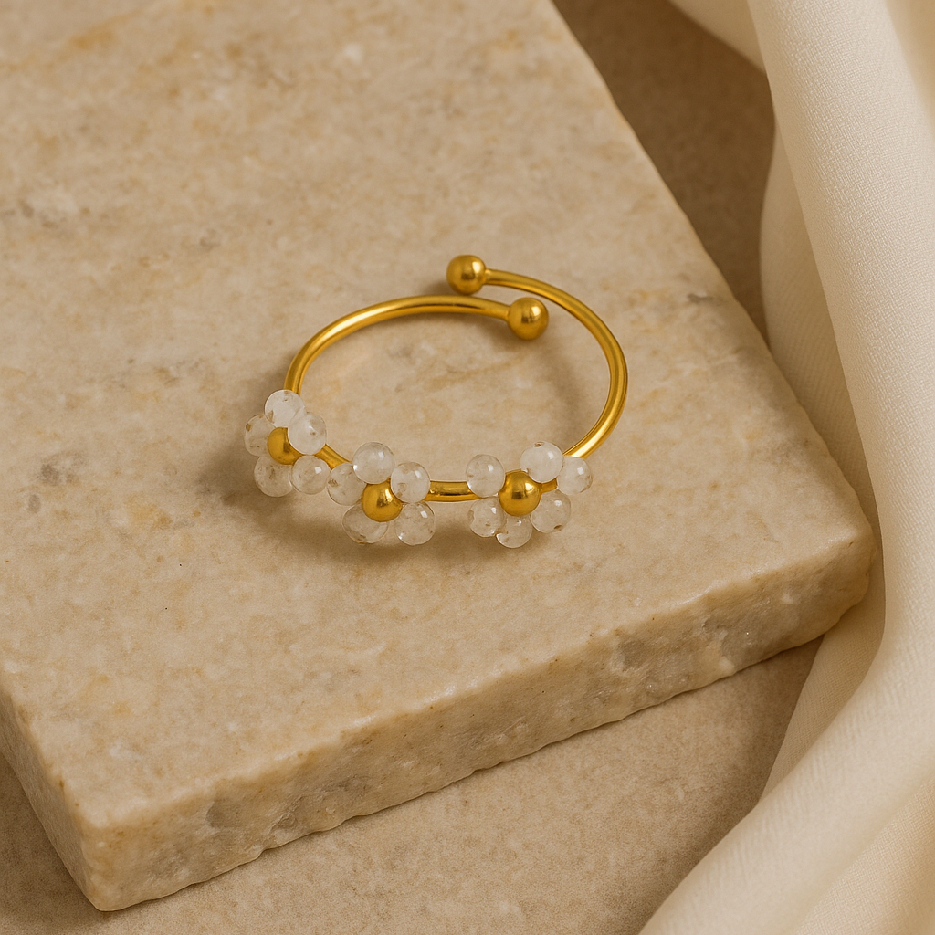 Braided Flower Ring