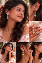 Colorful Clover Earrings