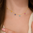 Colorful Clover Necklace