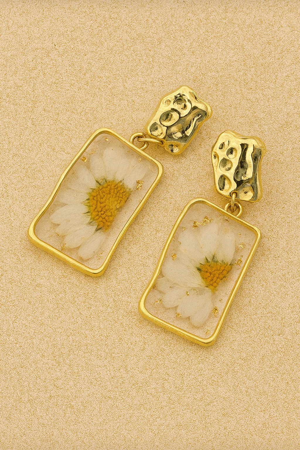 Dried Flower Resin Earrings
