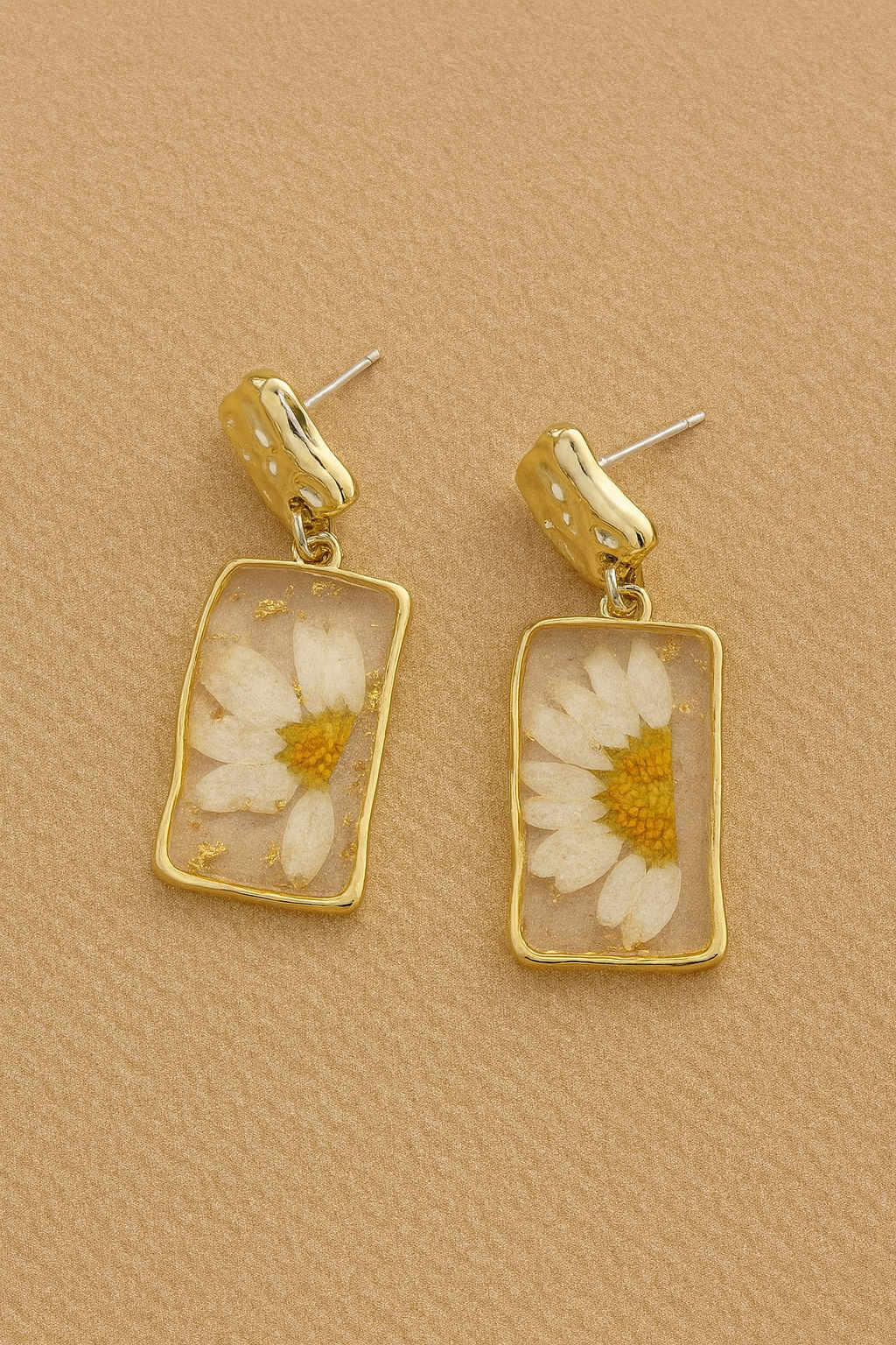 Dried Flower Resin Earrings