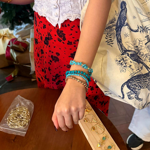 Boho Beaded Bangle Set
