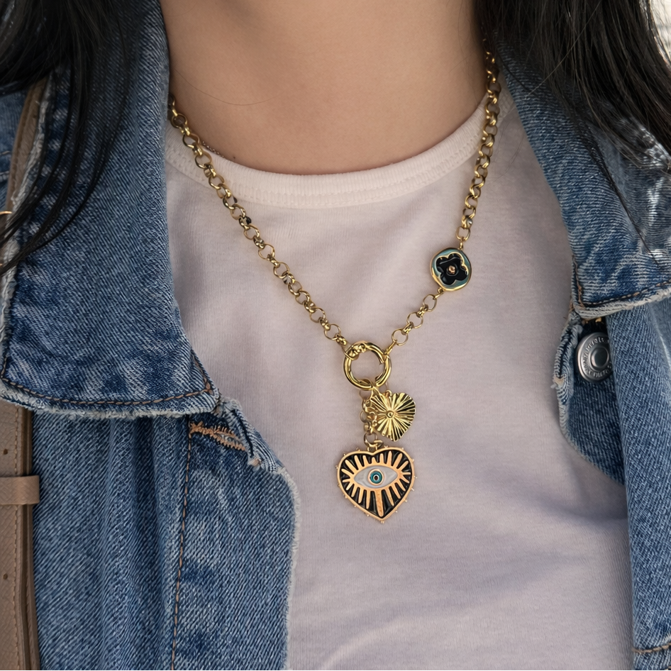 Evil Eye Charms Pendant Necklace